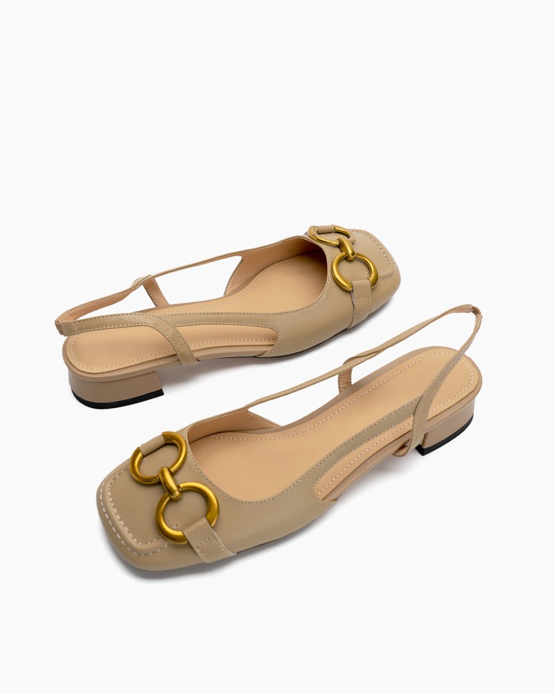 Slingback Block Heel Party Dress Sandals