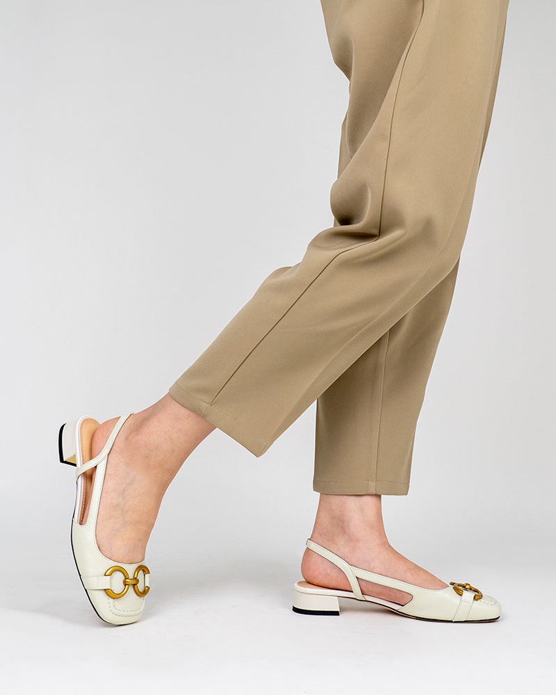 Slingback Block Heel Party Dress Sandals