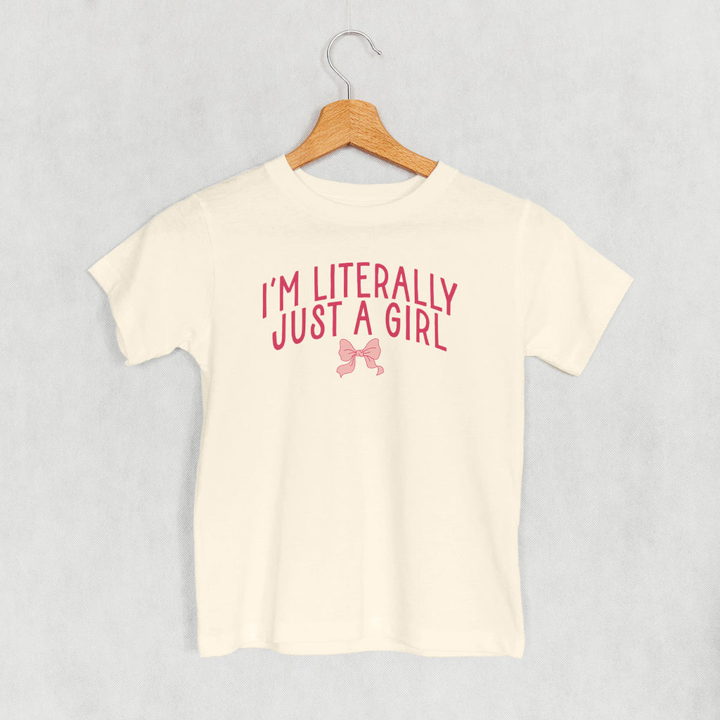 I'm Literally Just A Girl Bow (Kids)