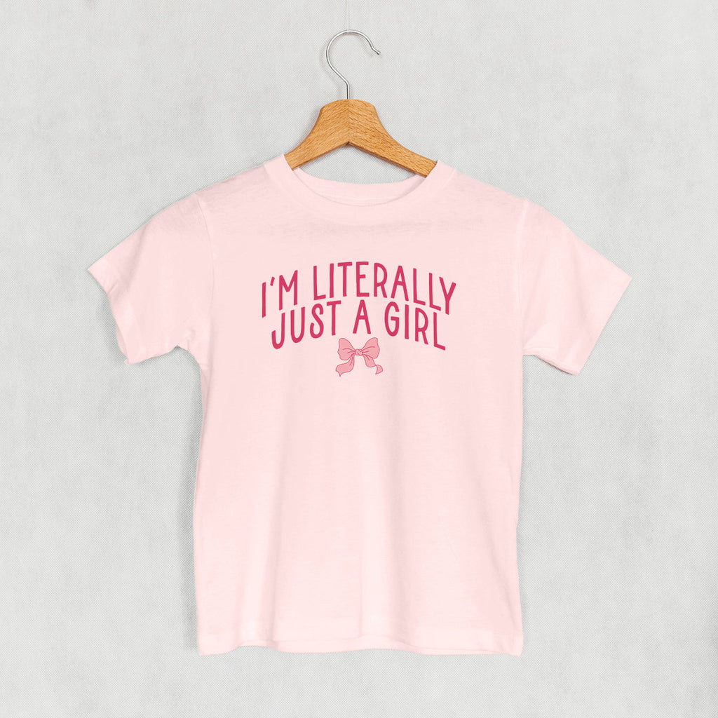 I'm Literally Just A Girl Bow (Kids)
