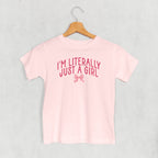 I'm Literally Just A Girl Bow (Kids)