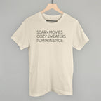 Scary Movies, Cozy Sweaters, Pumpkin Spice