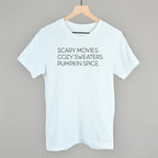 Scary Movies, Cozy Sweaters, Pumpkin Spice