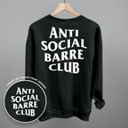 Anti Social Barre Club (White) (Back Print)