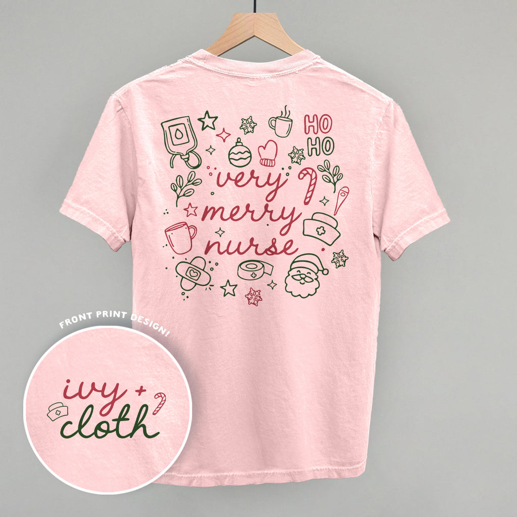 Very Merry Nurse Doodles (Back Print)
