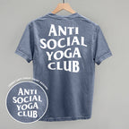 Anti Social Yoga Club (White) (Back Print)