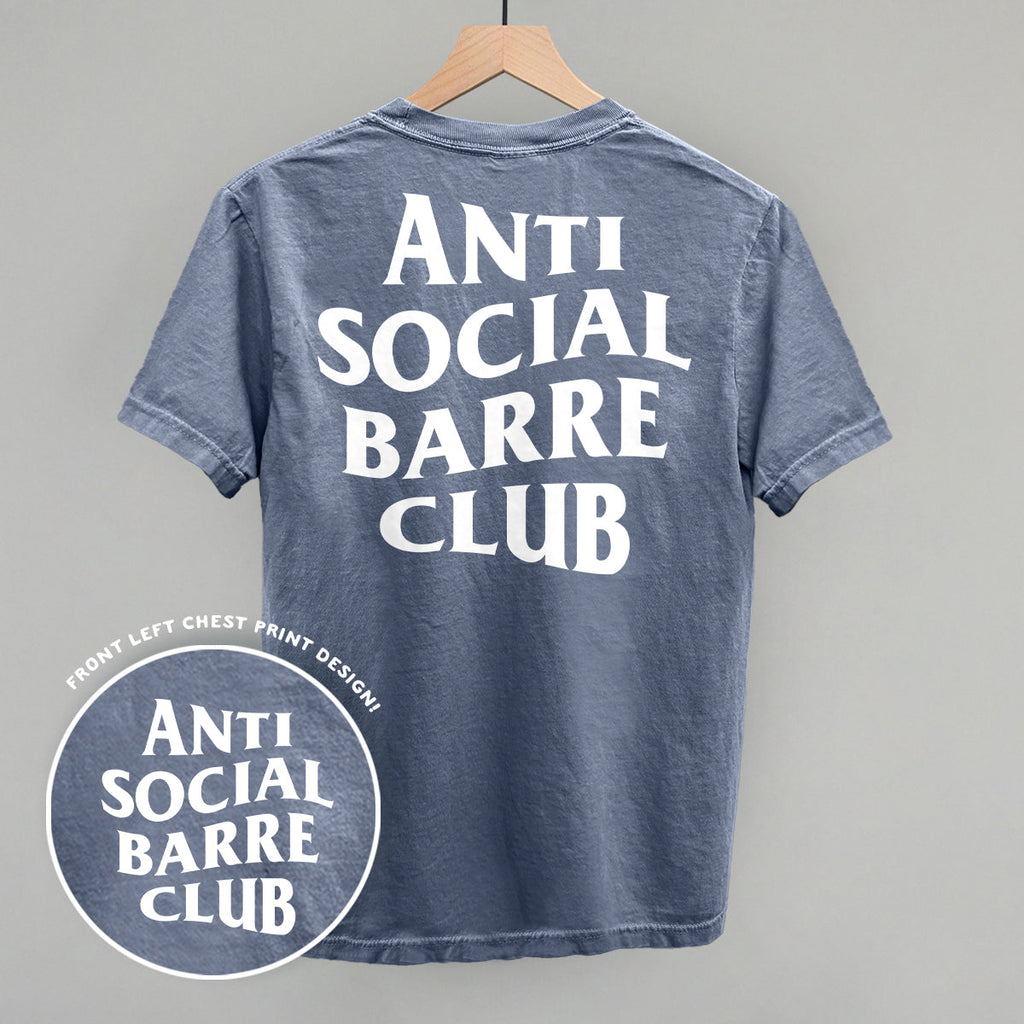 Anti Social Barre Club (White) (Back Print)