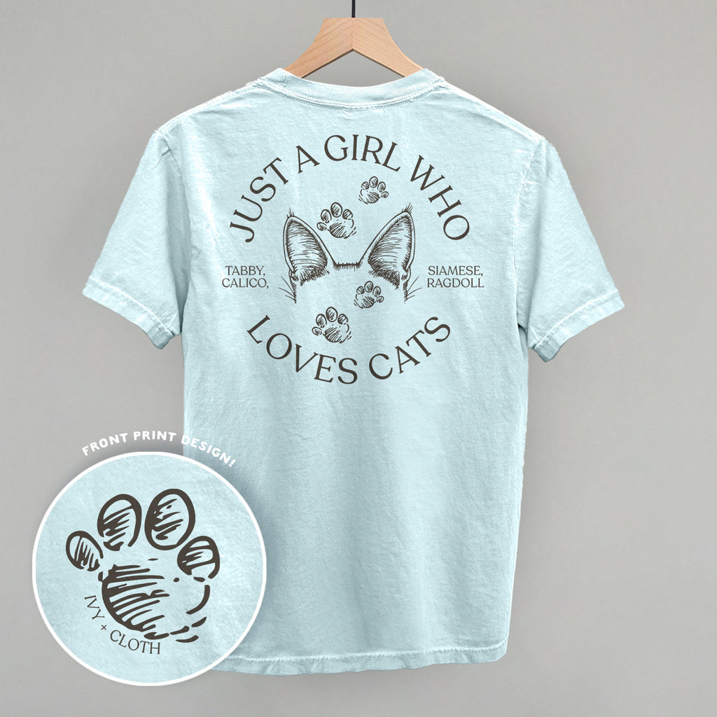 Just A Girl Who Loves Cats (Back Print)