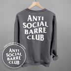 Anti Social Barre Club (White) (Back Print)
