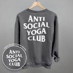 Anti Social Yoga Club (White) (Back Print)