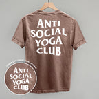 Anti Social Yoga Club (White) (Back Print)