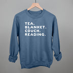 Tea Blanket Couch Reading