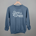 Stars & Stripes White Script
