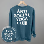 Anti Social Yoga Club (White) (Back Print)