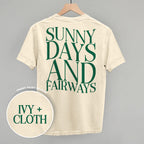 Sunny Days And Fairways (Back Print)