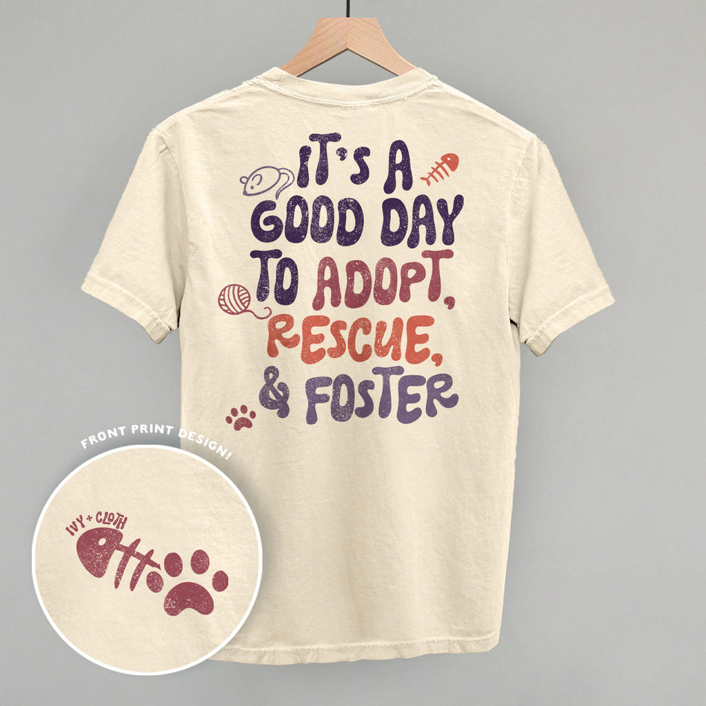 Adopt, Rescue, & Foster Cat (Back Print)
