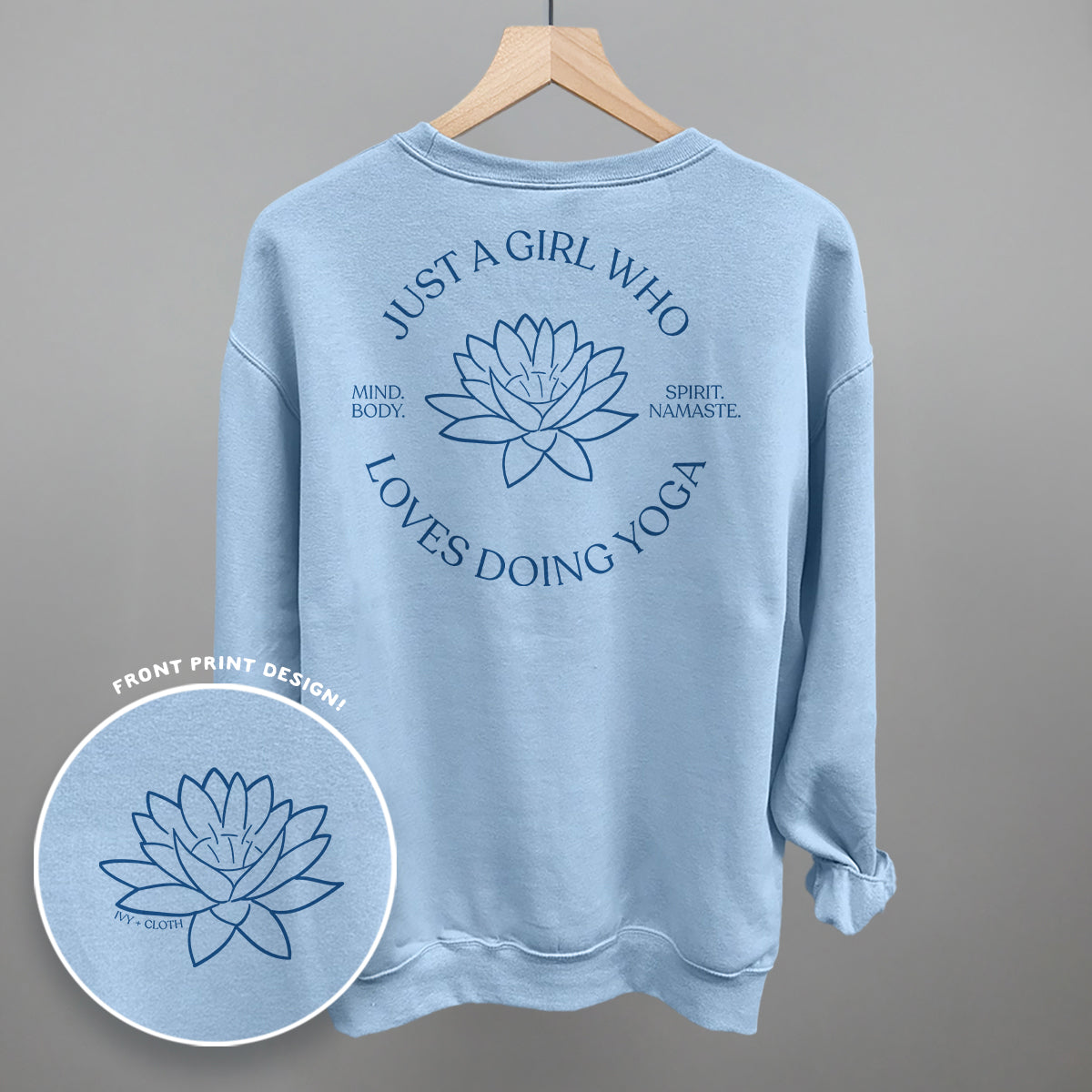 Just A Girl Who Loves Doing Yoga (Back Print)