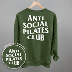 Anti Social Pilates Club (White) (Back Print)