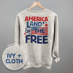 America Land Of The Free Distressed (Back Print)