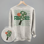 Pickleball Floral Repeated (Back Print)