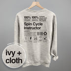 Spin Cycle Instructor Nutrition Facts (Back Print)
