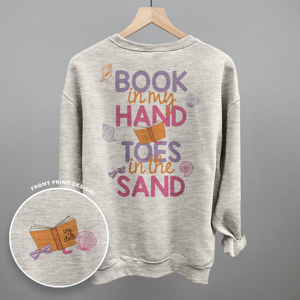 Book In My Hand, Toes In The Sand (Back Print)