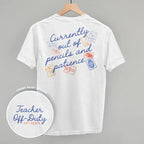 Teacher Off Duty Stamps (Back Print)