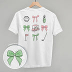 Pink & Green Golf Doodles (Back Print)