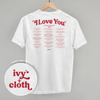 I Love You Book Quotes Back Print