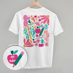 Abstract Floral Teacher Doodle (Back Print)