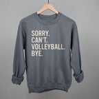 Sorry Can't Volleyball Bye
