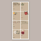 Neutral Christmas Holiday Tags (Sticker Sheet)