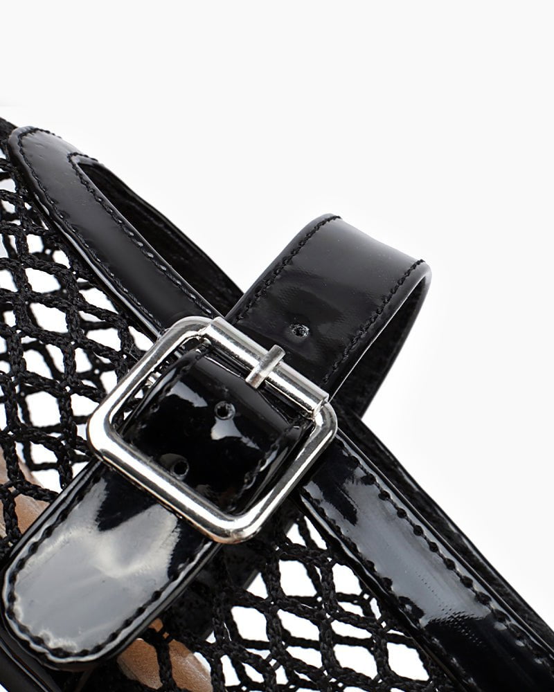 Mesh Mary Jane Flat Lightweight  Sandals