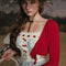 Burgundy cardigan recommended combination