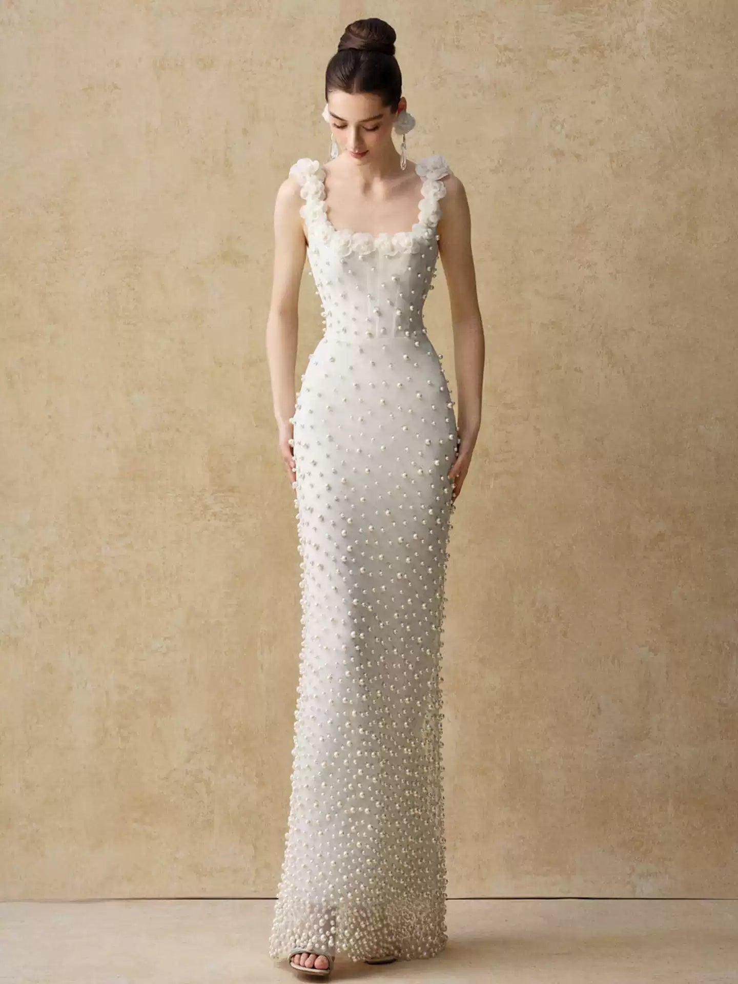 Eternity Wedding Dress Strapless Beaded Mermaid Evening Gown White Secondary image