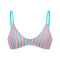 1 Pink and blue orange striped top YB103