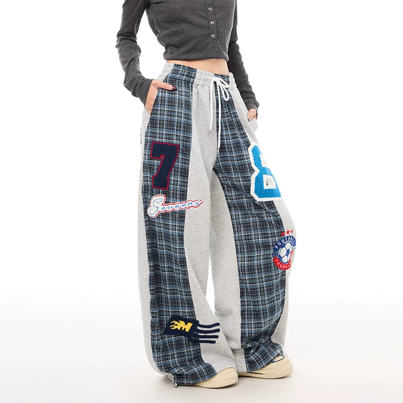 Retro Sports Elastic Loose Fit Trousers for Women