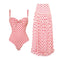 Pink One-Piece Umbrella Skirt Set