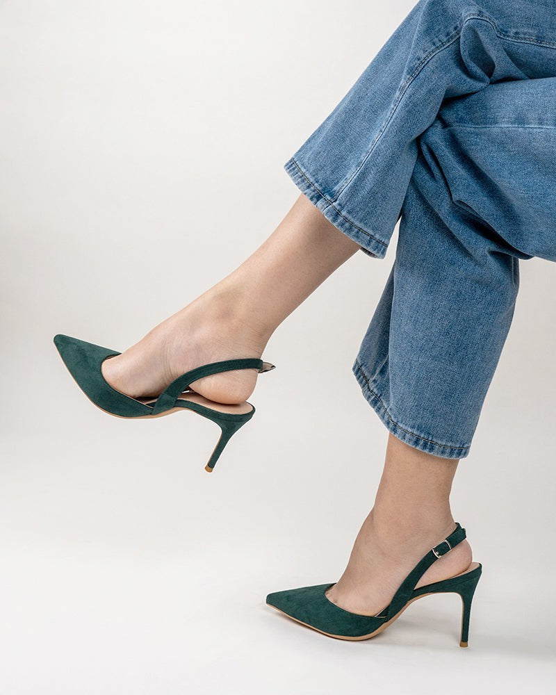 High Heel Minimalist Suede Pointed Toe Pumps