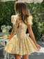 Floral Print V-Neck Pleated Mini Dress - Slim Fit Lace-Up Summer Vacation Outfit