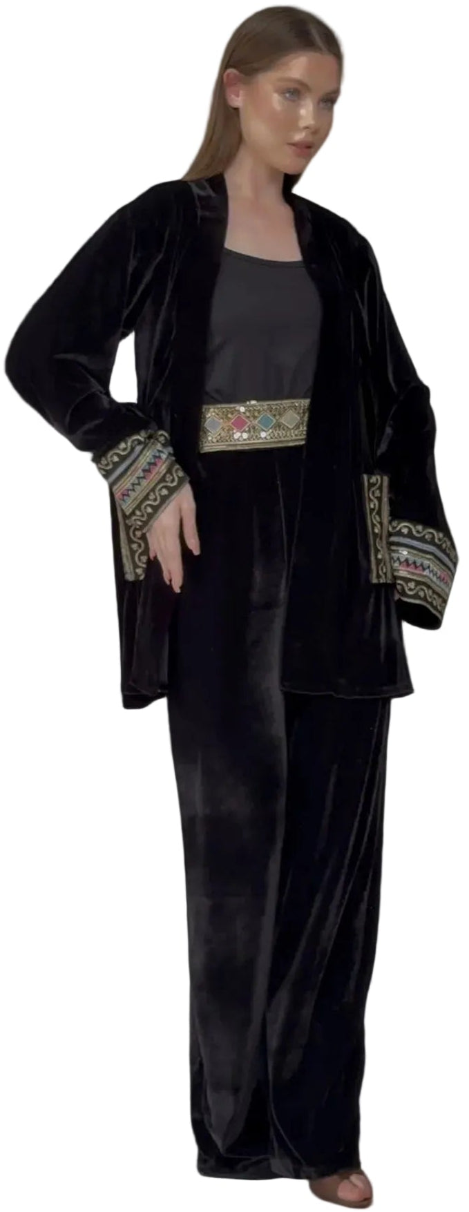 Midnight Royal Velvet 3-Piece Set