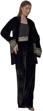 Midnight Royal Velvet Pants