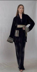 Midnight Royal Velvet Pants