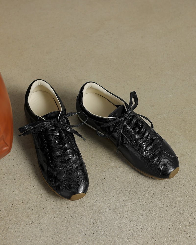 Contrast Nappa Leather Lightweight Sole Sneaker