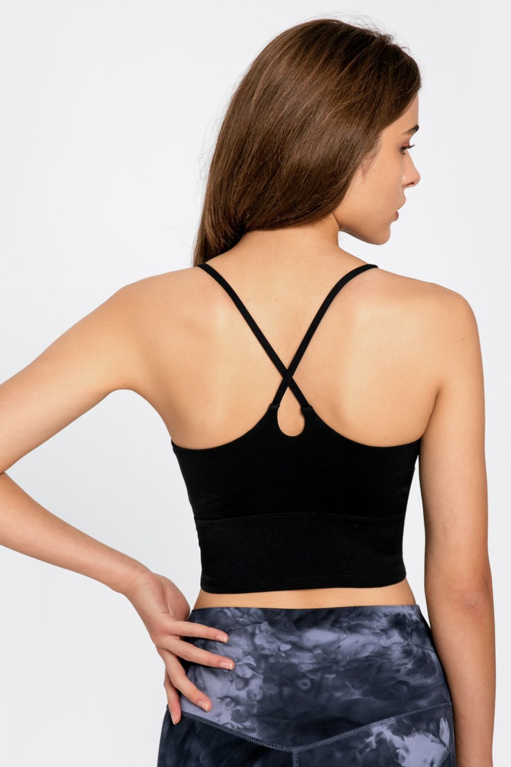 Millennia Crisscross Back Scoop Neck Sports Cami Secondary image