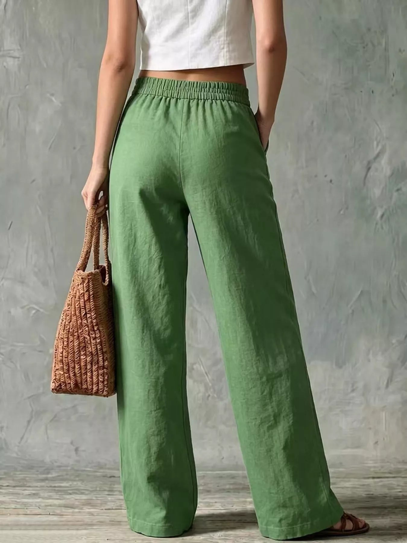 Full Size Wide Leg Pants Plus Size Secondary image