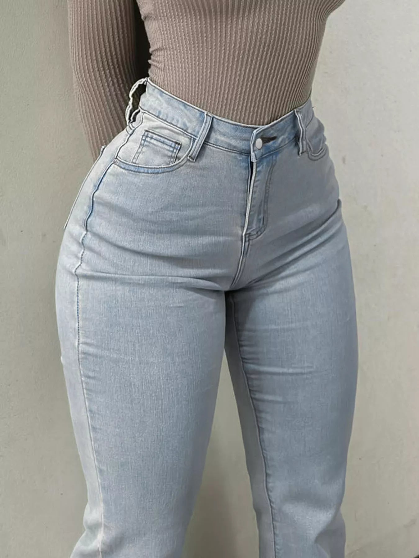 High-Waisted Flare Leg Jeans Secondary image
