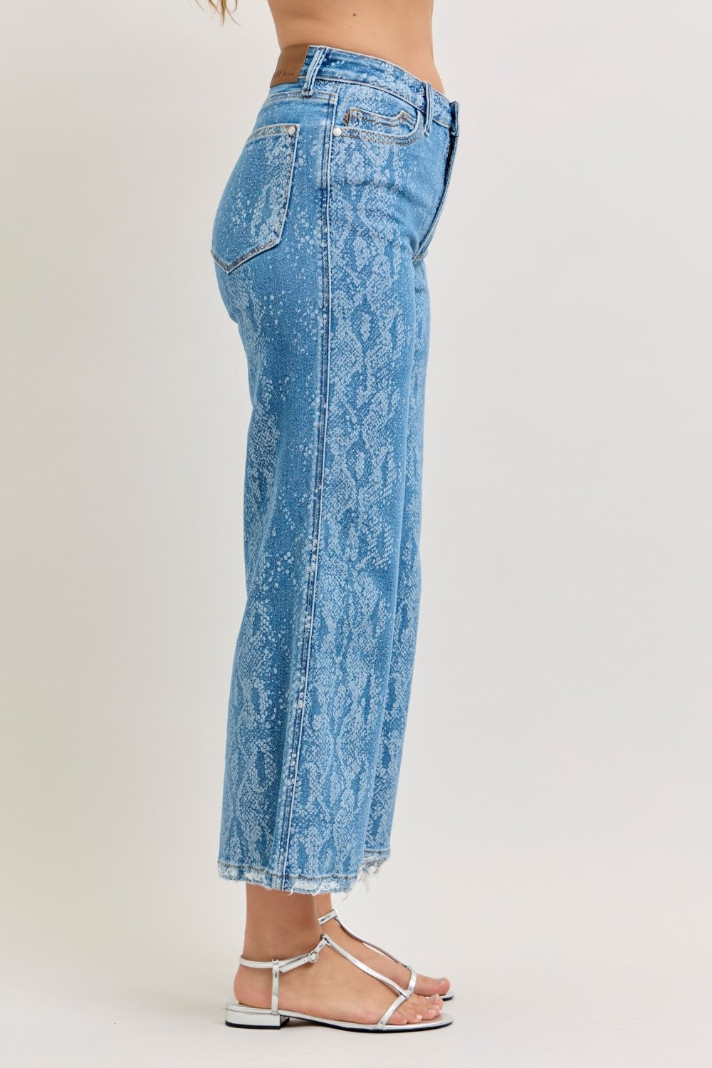Judy Blue High Rise Ankle Wide Leg Jeans Secondary image