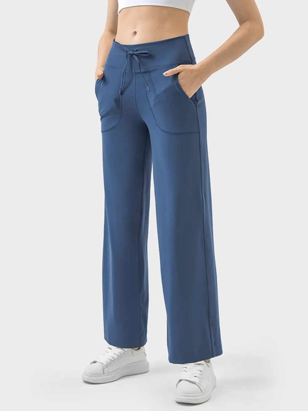 Millennia Drawstring Active Pants with Pockets Secondary image