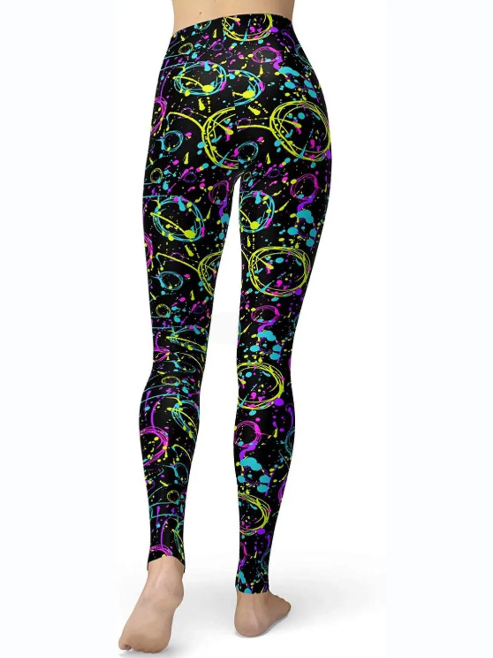 Abstract Print High Waist Active Leggings Secondary image